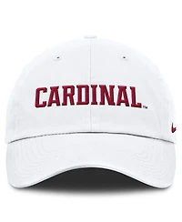 Nike Men's White Stanford Cardinal Core Club Mascot Wordmark Adjustable Hat