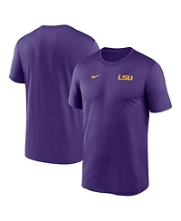 Nike Men's Purple Lsu Tigers 2025 Sideline Small Logo Legend Performance T-Shirt
