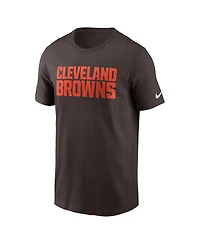 Nike Men's Cleveland Browns Primetime Wordmark Essential T-Shirt