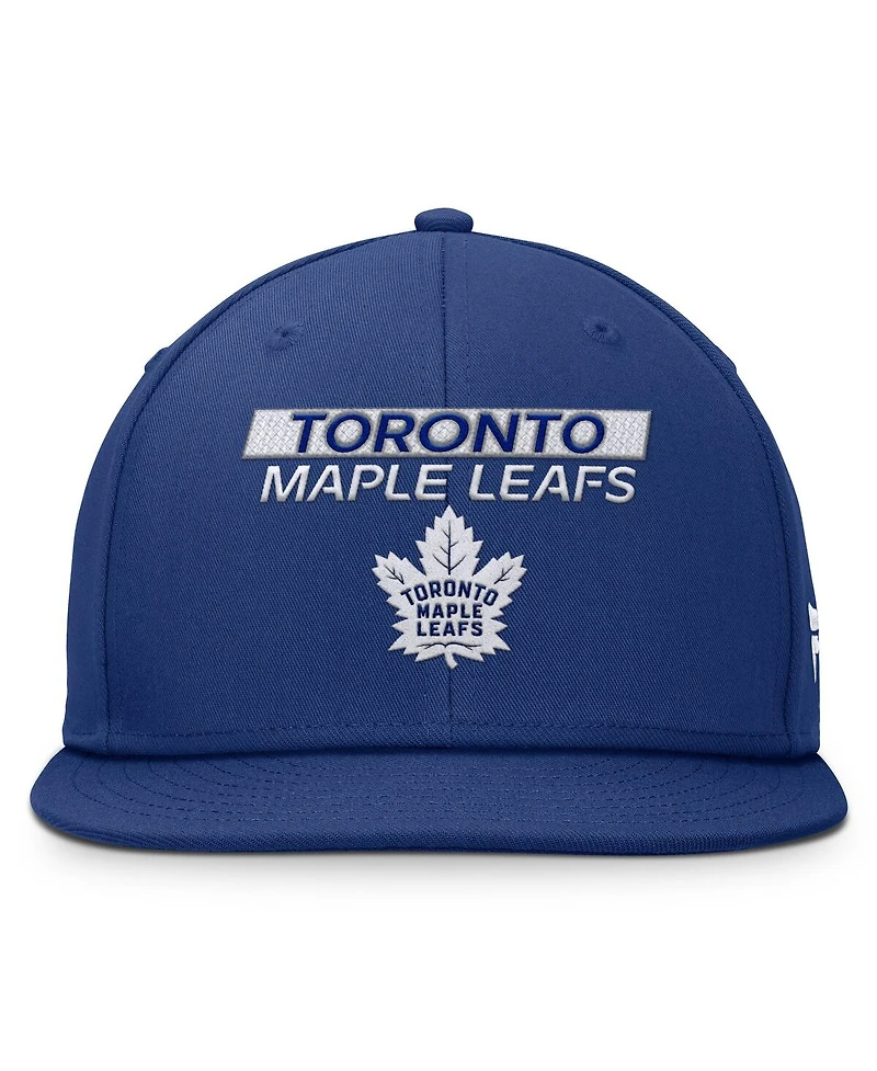Fanatics Men's Blue Toronto Maple Leaf's Authentic Pro Prime Snapback Hat