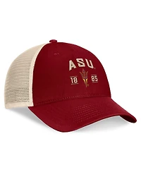Top of the World Men's Maroon Arizona State Sun Devils Heritage Waylon Trucker Adjustable Hat