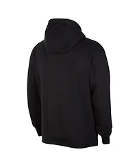 Nike Men's Black Golden State Warriors Courtside Club Pullover Hoodie