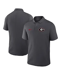 Nike Men's Anthracite Georgia Bulldogs Primetime Victory Primary Logo Performance Polo Shirt