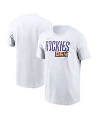 Nike Men's White Colorado Rockies 2025 City Connect Wordmark T-Shirt