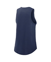 Nike Women's Navy Cleveland Guardians Legacy Icon High Neck Performance Tank Top