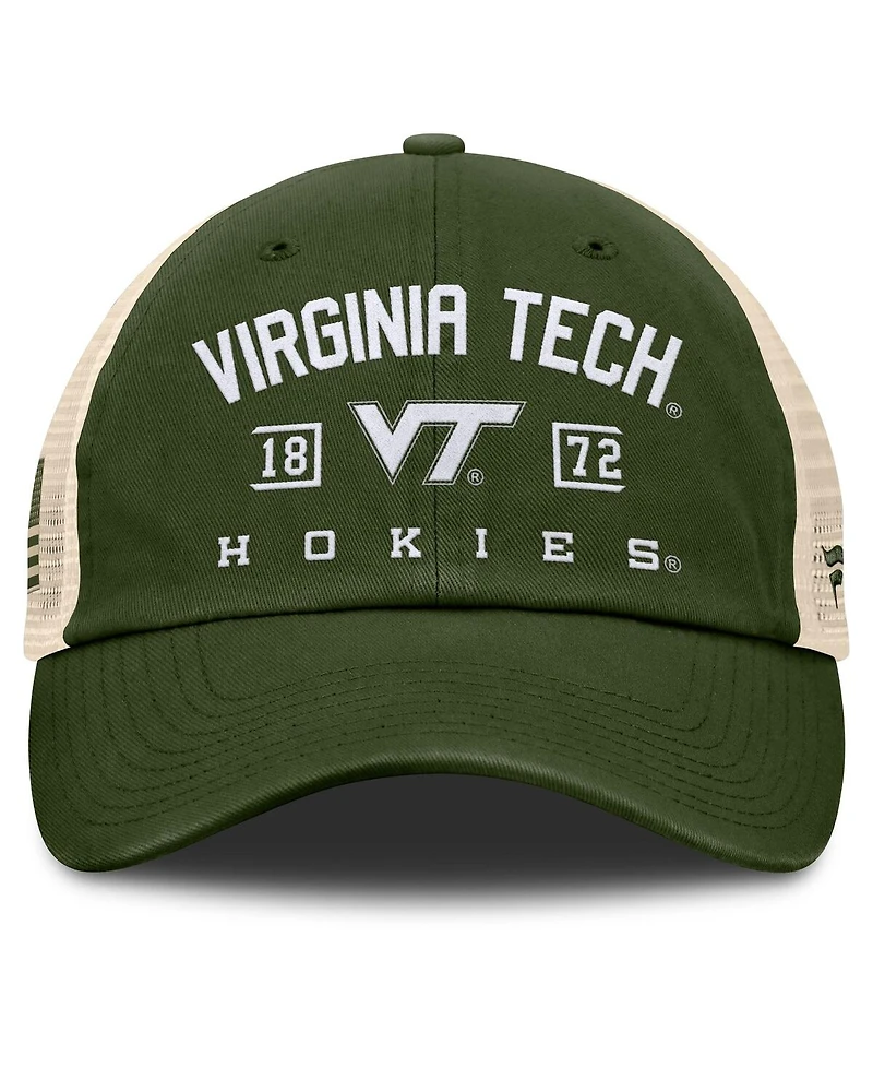 Fanatics Men's Olive Virginia Tech Hokies Oht Military Appreciation Frontier Trucker Adjustable Hat