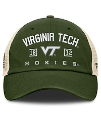 Fanatics Men's Olive Virginia Tech Hokies Oht Military Appreciation Frontier Trucker Adjustable Hat