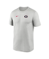 Nike Men's Gray Georgia Bulldogs 2025 Sideline Small Logo Legend Performance T-Shirt