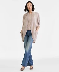 Charter Club Womens Cashmere Sleeveless Crewneck Sweater Cashmere Cocoon Cardigan Macys Exclusive