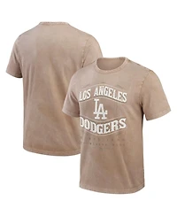 Fanatics Men's Tan Los Angeles Dodgers Sun Faded T-Shirt