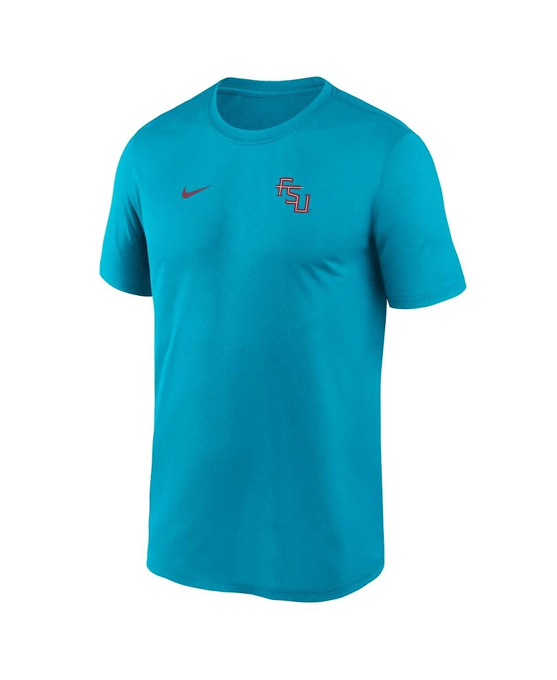 Nike Men's Turquoise Florida State Seminoles 2025 Sideline Small Logo Legend Performance T-Shirt