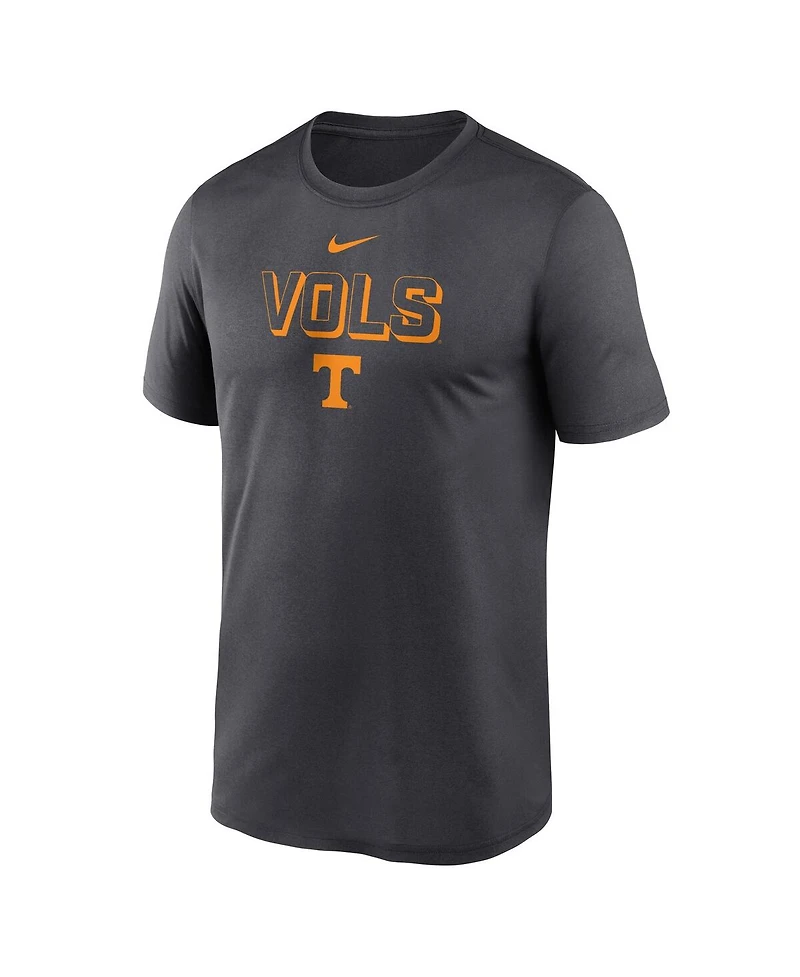 Nike Men's Anthracite Tennessee Volunteers 2025 Sideline Legend Performance T-Shirt