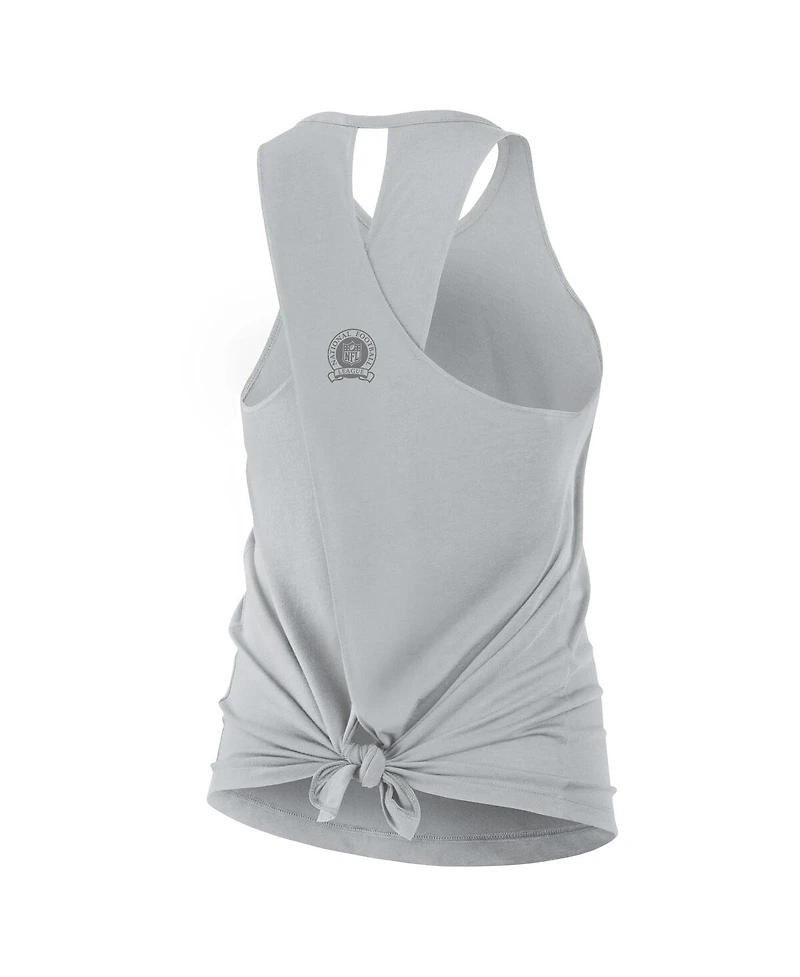 Nike Women's Gray Detroit Lions Glory Crisscross Performance Tank Top