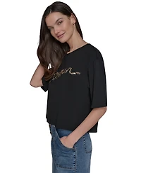 Karl Lagerfeld Paris Women's Embellished Amour T-Shirt