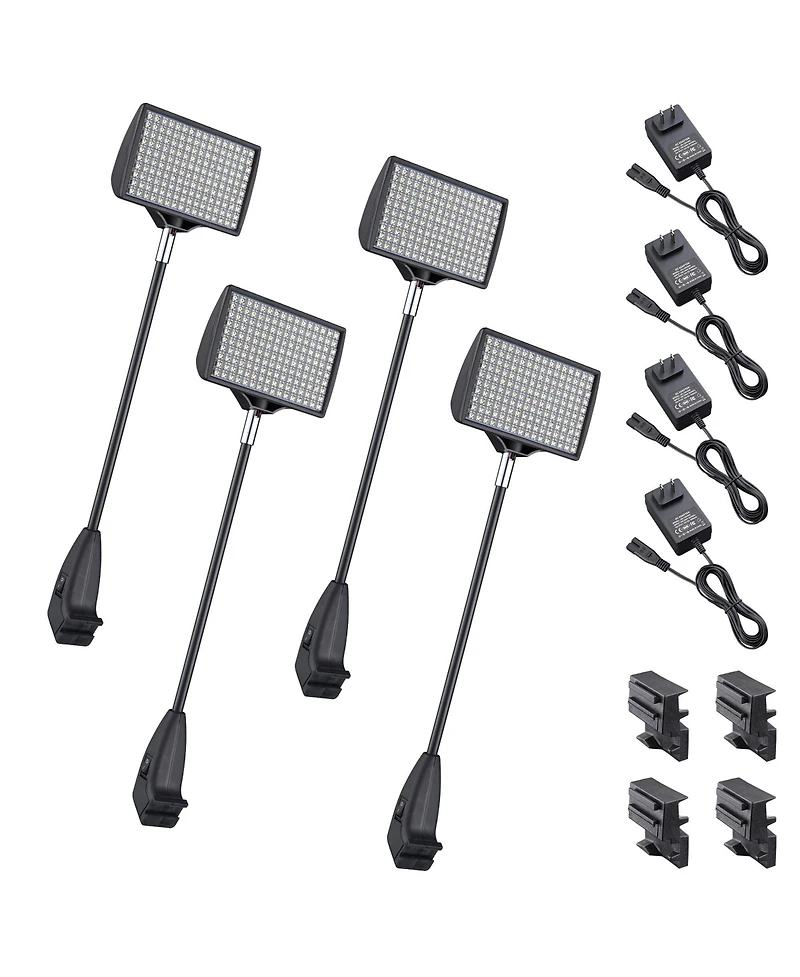 12W Led Trade Show Light 6500K Popup Booth Exhibit Back Drop Lighting 4 Pack