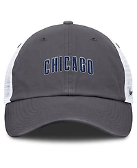 Nike Men's Gray Chicago Cubs Wordmark Club Adjustable Trucker Hat