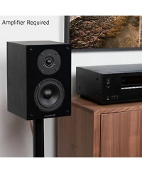 Fluance Elite High Definition 2-Way Bookshelf Surround Sound Speakers for 2-Channel Stereo Listening or Home Theater System