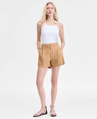 I.n.c. International Concepts Women's Linen-Blend Shorts, Exclusively at Macy's