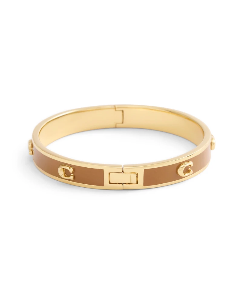 Coach Signature C Enamel Bangle Bracelet