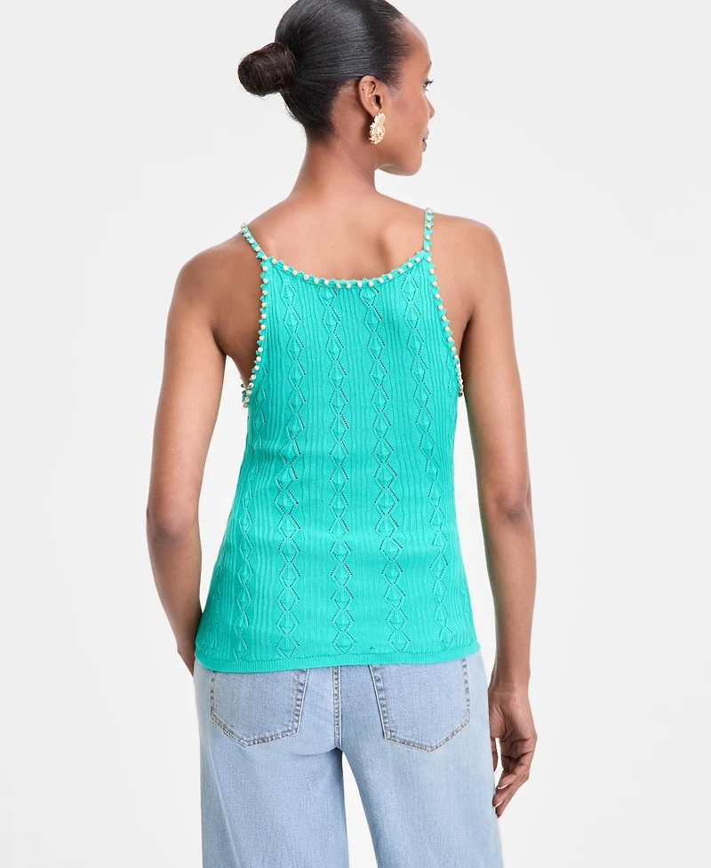 I.n.c. International Concepts Women's Embellished Knit Camisole, Exclusively at Macy's