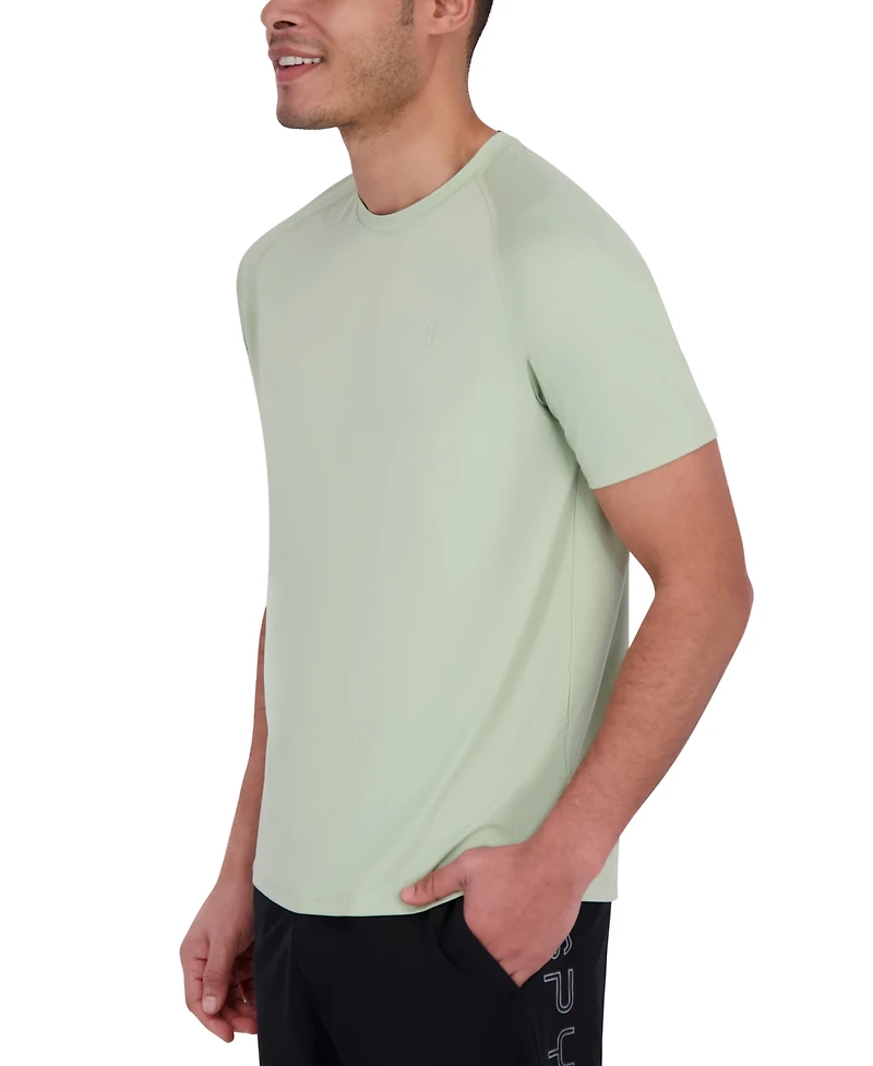 Spyder Men's Short Sleeve Waffle-Knit Crewneck Swim Shirt