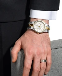 Bulova Men's Prestige Chronograph Two-Tone Stainless Steel Bracelet Watch 40mm
