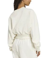 adidas Women's Soft Lux Relaxed Crewneck Sweatshirt