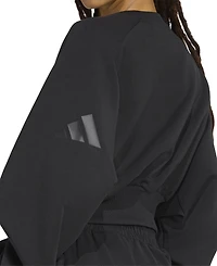 adidas Women's Soft Lux Relaxed Crewneck Sweatshirt