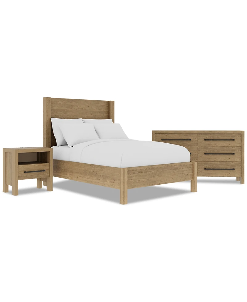 Davie 3-Pc. Full Set (Panel Bed