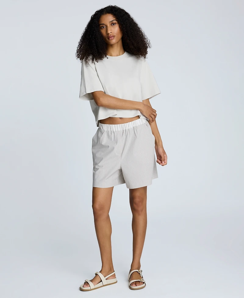Kenneth Cole Women's Elastic-Waist Pull-On Boxer Shorts