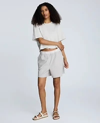 Kenneth Cole Women's Elastic-Waist Pull-On Boxer Shorts