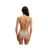 Cotton On Women's Micro Slider Triangle Bikini Top