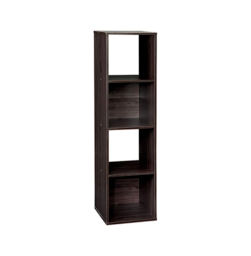 Closetmaid Decorative Stackable 4-Cube Cubeicals Organizer Storage, Espresso