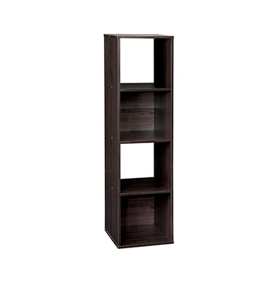 Closetmaid Decorative Stackable 4-Cube Cubeicals Organizer Storage, Espresso