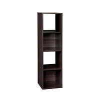 Closetmaid Decorative Stackable 4-Cube Cubeicals Organizer Storage, Espresso