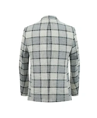 Elie Balleh Boys Slim Fit Plaid Blazer