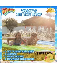 Wham-o Slip N Slide Triple Waver Rider with Boogie 18ft for Kids 5-12 Years Backyard Water Fun