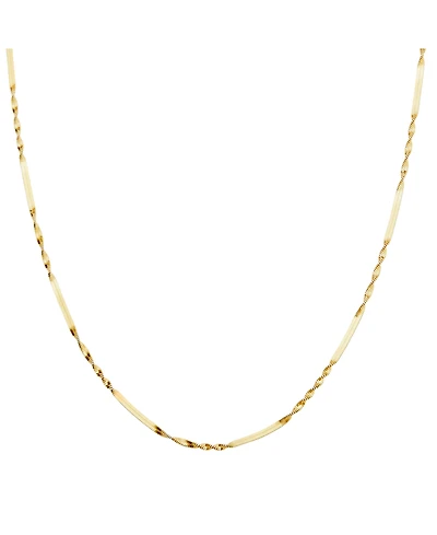 Spero London Half Twisted Sterling Silver Chain Necklace