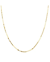 Spero London Half Twisted Sterling Silver Chain Necklace