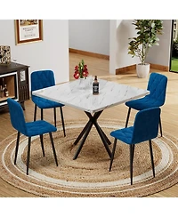 Streamdale Furniture Streamdale Modern Square Dining Table (4-6 Person) for Kitchen/Dining Room/Office