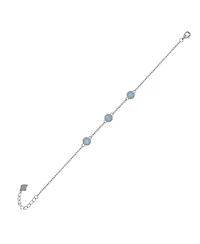 Spero London Blue Opal Jewelled Sterling Silver Bracelet