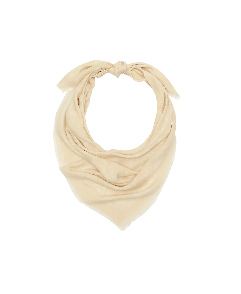 Coach Women's Signature Rose Meadow Print Oversized Square Scarf