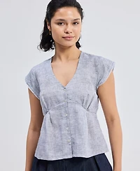 Reistor Women's Deep V-neck Short Top