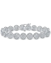 Diamond Halo Bracelet (5 ct. t.w.) in 10k White Gold