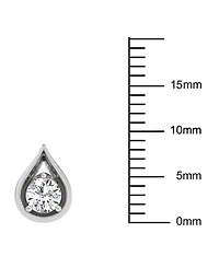 Diamond Teardrop Shape Stud Earrings (3/8 ct. t.w.) 14k Gold