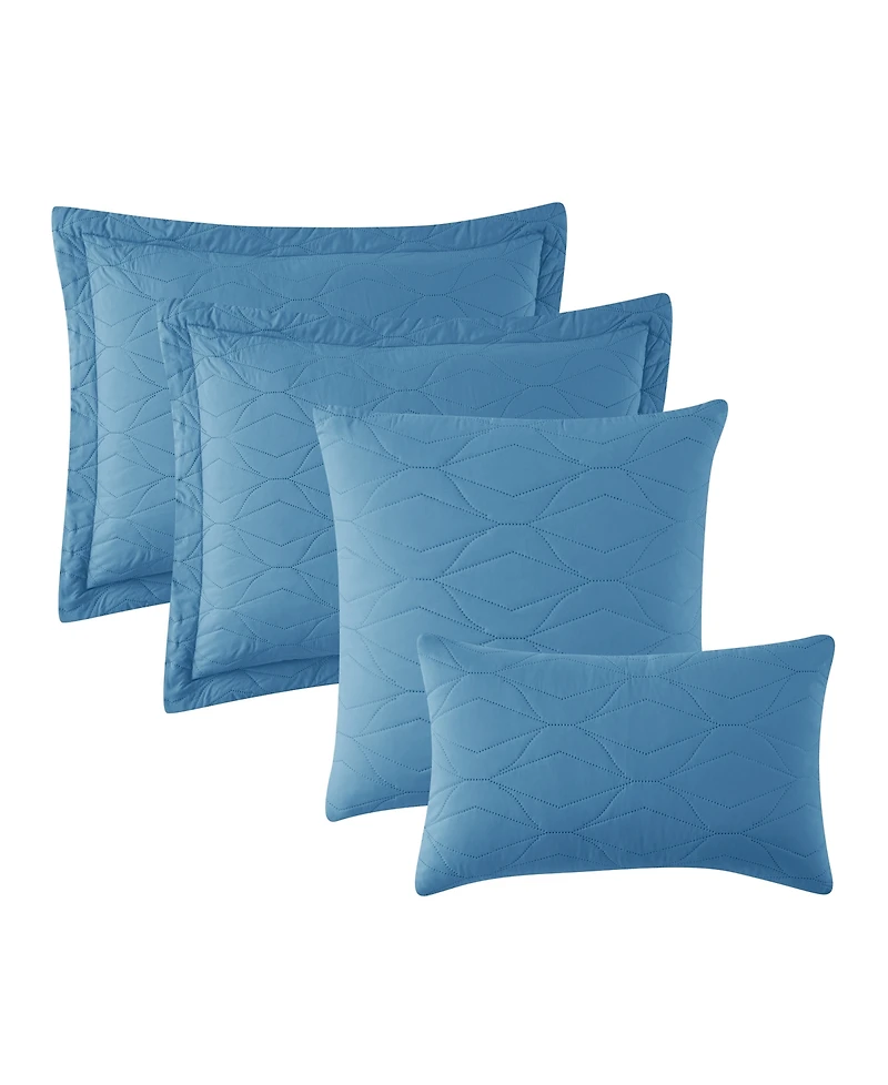 Nestl Ellipse Embossed 4-Pc. Quilt Set, Twin/Twin Xl