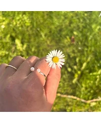 Spero London Double Sterling Silver Adjustable Open Ring