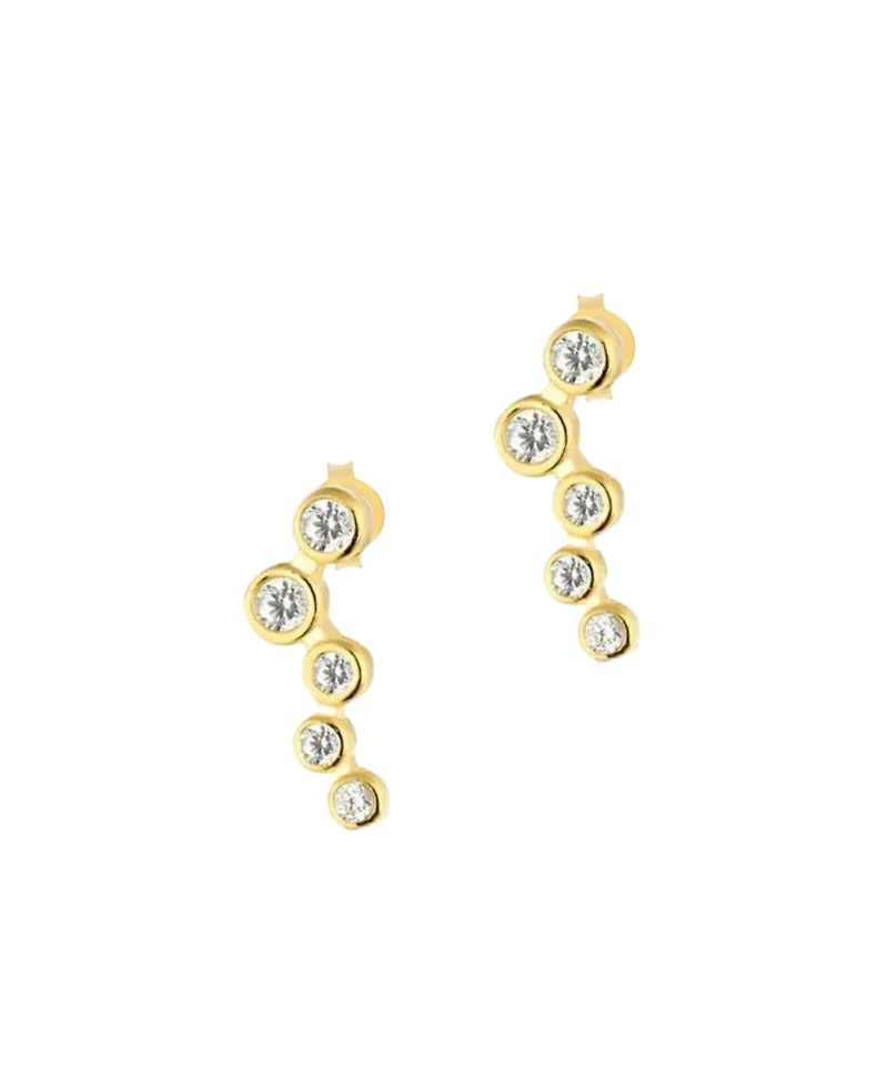 Spero London Star Cluster Stud Earring Sterling Silver