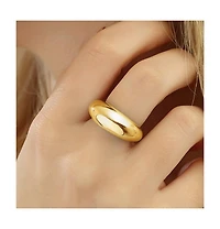 Spero London Sterling Silver Dome Crescent Ring