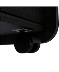 Faux Wood Two-Drawer Nightstand – Perfect for Modern Bedroom Storage